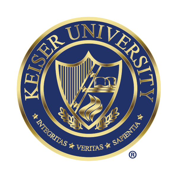 KEISER UNIVERSITY SEAL BLUE AND GOLD - Taddeo, Diaz